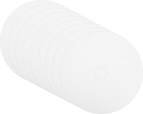 uxcell 13" Round Silicone Dehydrator Sheets, 9 Pcs Non-Stick Reusable Fruit Dryer Mat for Food Dehydrator