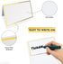 Place Cards Pack of 100 - Premium Tent Name Cards with Gold Foil Border, 2x3.5 inches for Weddings and Events