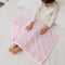 Mr. Sandman 2LBS Weighted Blanket, 20 x 30 Inches, Pink Minky Dots Heavy Blanket with Glass Beads, Soft and Cooling for