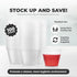 Graduated 1 oz Plastic Medicine Cups, Clear Containers for Medications, Disposable or Reusable, 100 Count