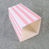 BinaryABC Popcorn Boxes, Stripe Pattern Decorative Dinnerware for Parties, 24pcs, Pink