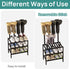Closet, viewcare Black Boot Rack, Small Boot Rack Organizer Tall Boots with Shoe Rack for Bamboo Wood Shoe Shelf