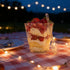 180 Pack 5Oz Gold Glitter Dessert Cups with Lids and Spoons Plastic Square Yogurt Parfait Appetier Cups for Party