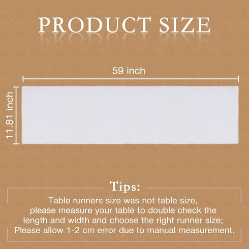 60 inches duduta White Faux Fur Table Runner Long, Fluffy Dresser Runner Covers Coffee Table Runner Spring Easter Decor