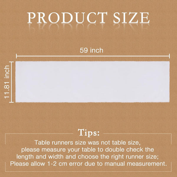 60 inches duduta White Faux Fur Table Runner Long, Fluffy Dresser Runner Covers Coffee Table Runner Spring Easter Decor