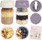 SOLIGT 2 Pack Overnight Oats Containers with Lids, Folding Spoons and Divided