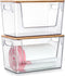 2 Pack Trash Bag Holder Dispenser, Extra Large Garbage Bags Holder, Stackable