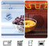 NUTRIUPS 7 Inch Medium Glass Prep Bowls, 30oz Clear Tempered Glass Salad Bowls for Kitchen, Microwave Safe