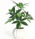 ChopiLine Artificial Plants Stems with Vase, 9.1 Fake Plants for Home Decor, Coffee