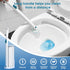 Disposable Toilet Brush with 48 PCS Refills - Toilet Cleaning System, Brush, Storage Caddy, and Refill Heads for