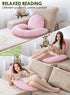INSEN Reading Pillow with Back Support, Sit Up Bed Pillow for Reading, Nursing & Relaxation, for Adults, Moms and Kids