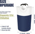 Twira 125L Pro XX-Large Laundry Basket, Waterproof Collapsible Hamper with Padded Handles for College and Bathroom