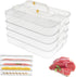 Deli Meat Container for Fridge, 4 Layer Lunch Meat Storage Container with Lid for Bacon and Cheese Organization