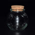 Clear Glass Bottle with Cork Stopper, Assorted Shapes, 1 Piece (Round Ball)