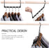 HOUSE DAY 20 Pack Space Saving Hanger, Sturdy Black Magic Hangers for Closet Organizers and Heavy Clothes