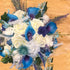 Artificial Flowers 25pcs Purple Foam Fake Roses with Stems for DIY Wedding Bouquets, White Bridal Shower Centerpieces,