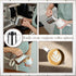 Dandat 8 Pcs Milk Frothing Pitcher Set - 12 Oz Stainless Steel Frother Cup for Espresso and Latte Art