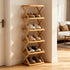 5 Closet(Original Tier Foldable Shoe Rack, Natural Bamboo Space Saving Shoe Storage Organizer,Easy Assembly & Strong