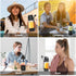 Portable Personal Blender for Smoothies, 24Oz USB-C Rechargeable Blender Cup Bottle with Sip Spout, Travel Lid,