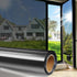 One Way Window Film Privacy Tint for Home, Reflective Light Heat Blocking for Doors and Windows (Black 17.5X78.7)
