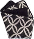 Satin Circle Lattice Pillow Cover - Black-Silver 16"x16" Decorative Sham for Home Decor
