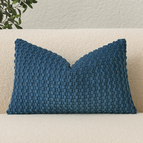 UGASA Lumbar Throw Pillow Covers Pack of 1 Super Soft Boho Corduroy