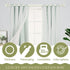 White Curtain Rods for Windows 18 to 60 Inch - 1 Inch Adjustable Heavy Duty Drapery Rods