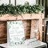 Your Main Event Prints Eucalyptus Bridal Shower Games - How Many Kisses For The Mrs, Includes 1 Stand (5x7) & 50