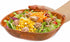 Elsjoy 8 Pack 8 Inch Wooden Woven Salad Bowls, Reusable Square Serving Bowl Set, Unbreakable Snack Bowls