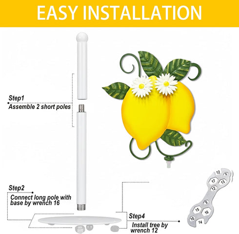 Summer Countertop Lemon Paper Towel Holder, Spring Lemon Decor for Cute Farmhouse Home Table, Housewarming Birthday