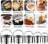 iNeibo Biscuit Cutter Set, Round Shape Cookie Cutters for Pastry Dough Baking, DIY Cake Décor