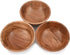 NIRMAN Bowl Set Acacia Wood for Kitchen, Small Snack Bowls Set for Entertaining, Wooden Bowls for Décor (6" x 6" x