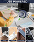 RJVW Small USB Desk Fan, 3 Speeds Portable Table Fan, 4 Inch Mini Fan, 360° Rotatable for Home Office