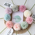 Artificial Chrysanthemum Ball Flowers Bouquet 10pcs Champagne for Home Office Parties and Wedding