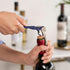 True Brands TrueTap Double Hinged Waiters Corkscrew - Top-notch Stainless Steel Opener with Foil Cutter, Navy Blue, Set