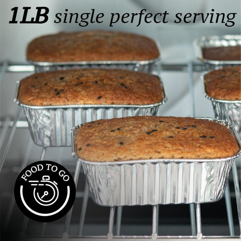 Spare Essentials Mini Foil Loaf Pans (55 Pack) - 1Lb Disposable Aluminum Baking Pans for Individual Bread, Cake,