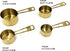 XINLI Measuring Cups and Spoons Set, Stainless Steel with Durable Copper Plating, Plus Brown Leather Buckle
