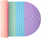 joiyota Silicone Push Pop Bath Mat for Kids, CPC Certified Non-Slip Rainbow Bathtub