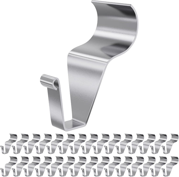 Vinyl Siding Hooks (30 Pack), Heavy Duty Hangers Clips for Hanging Outdoor Lights and Wreath Decor