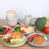 LuckyZone 7.8 Inches Unbreakable Wheat Straw Plates - Reusable Plate Set, Dishwasher & Microwave Safe