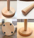 Wooden Paper Towel Holder Stand - Kitchen Paper Hanger Rack Bathroom Towel Roll Stand Organizer Simply Standing Countertop Paper Roll Holder, WPTH