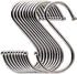 Heavy Duty Metal Chrome Plated S Shape Hooks, Set of 10 Large