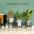 10 Inch Mkono Plant Stand - EXCLUDING Plant Pot, Mid Century Modern Tall Metal Stand Indoor Flower Potted Holder
