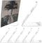 6 Pack Vinyl Record Stand Display, Clear Acrylic Tabletop Album Holder for LP Vinyl Record Storage