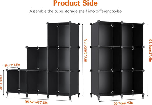HOMIDEC 6-Cube Storage Organizer, Closet Organizer Storage Cabinet Shelf for Kids, Bedroom, Bathroom