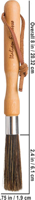 Redecker Natural Pig Bristle Espresso Maker Brush, 8 inches, Oiled Beechwood Handle