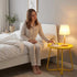 Compact Yellow Outdoor Side Table for Garden and Patio