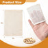 20 4 3 Inches Pcs Muslin Bags with Drawstring, Reusable Tea Bags, Spice Bags for Cooking Soup/Herb/Loose Leaf Tea