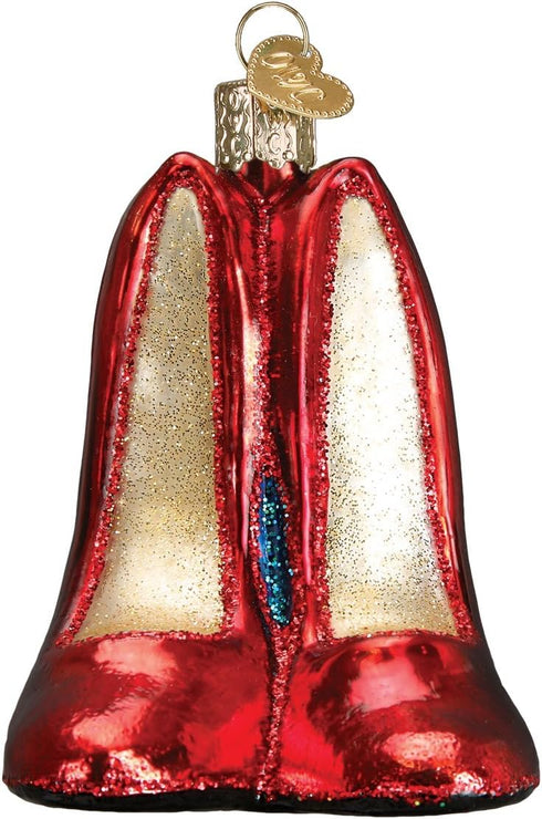 Old World Christmas Glass Blown Ornament, Glamour Heels (32266)