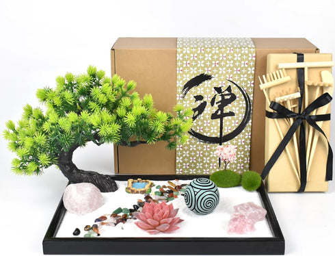 Artcome Japanese Zen Sand Garden for Desk - Home, Office Desk Accessories